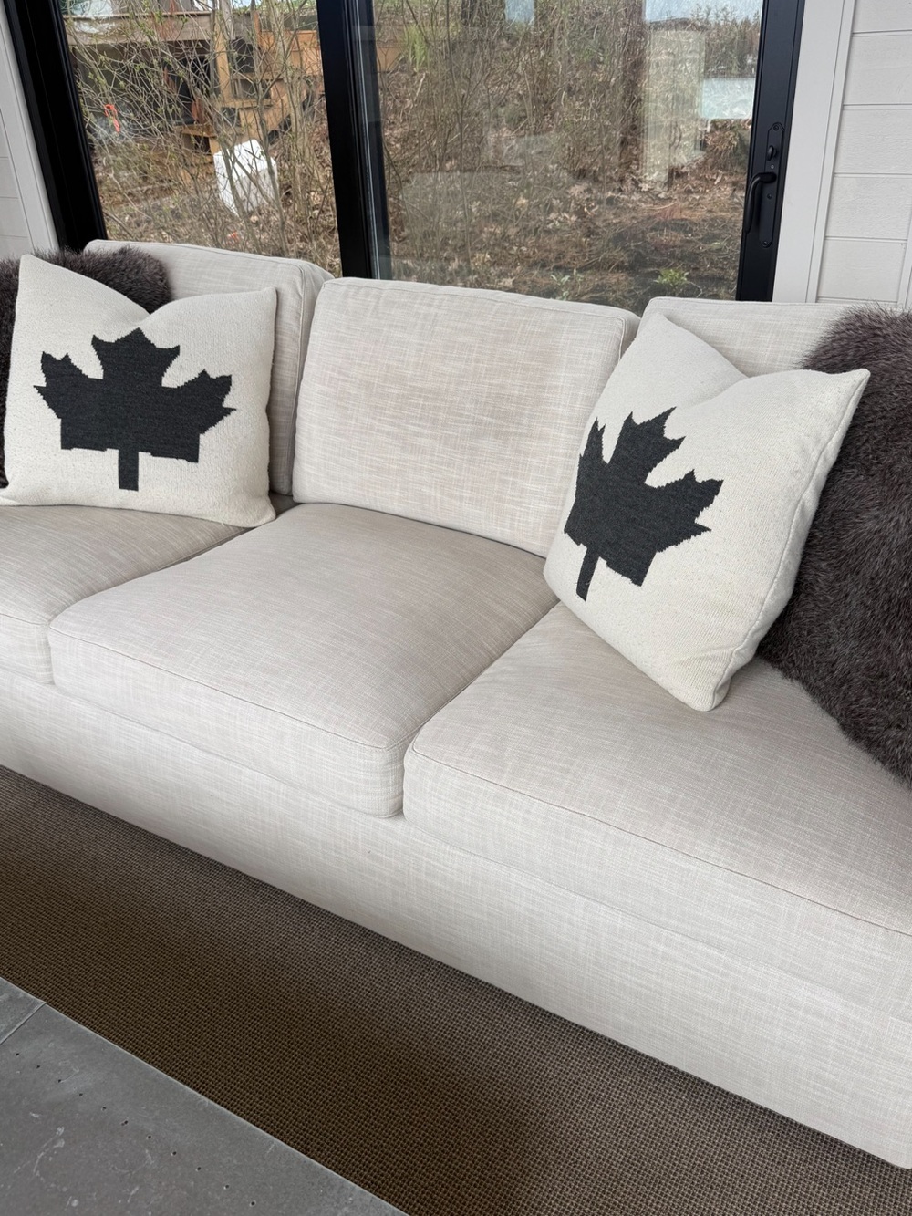 Maple Leaf Accent Pillows  and Shag Pillows Home Other